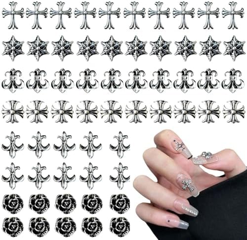 楽天市場】100個 パンク風 ネイルアートチャーム ネイルパーツ メタル