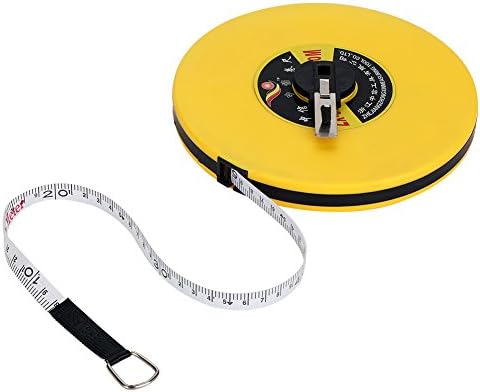 50m 巻尺 テープメジャー 測定テープ メジャー 両面目盛 ロングメジャー 巻取り式 測量 薄型 電気工事 裁縫用 手芸用
