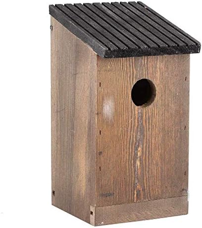 巣箱 バードハウス 鳥巣 野鳥用巣箱 小鳥の巣箱 鳥の巣 鳥小屋 木製 出入り簡単 自然風 繁殖休憩 野鳥観察 ボックス 天然素材 装飾 安全 防湿性 耐久性 屋外 庭 ガーデン 小鳥 鳩 12x12x23.5cm