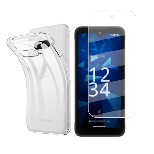 Kyocera Digno SX4 / SX4 WiFi ガラスフィルム 液晶保護 フィルム 強化ガラス 気泡ゼロ 指紋防止 DIGNO BX3 / BX3 Plus / BX3 ケース クリア TPU 耐衝撃 落下防止 専用保護 シリコン ケース SX4 WiFi ガラスフィルム + TPU セット 送料無料