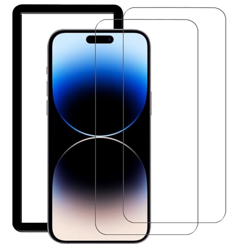 iPhone 15 Pro Max フィルム ガラスフィルム iPhone 15 プロ マックス 保護 フィルム 強化 ガラス ガイド枠付き 2枚入り 送料無料