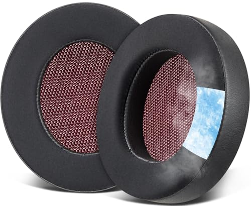 Teufel Real Blue NC / Real Blue / Real Pure (2020) ヘッドセット 冷却ジェル パッド イヤーパッド イヤーカップ アイスシルクファブリック イヤークッション ノイズアイソレーションフォーム 耳当て 社外品 代替品 ブラック