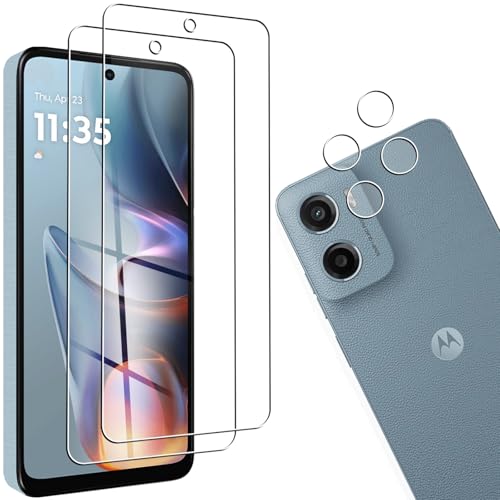 Motorola moto g05 ガラスフィルム 2枚 + 2枚 moto g05 レンズ保護フィルム Motorola moto g05 用のフィルム 液晶保護フィルム 全面保護 耐衝撃 極薄 気泡ゼロ 指紋防止[レンズ保護フィルム*2+ガラスフィルム*2] 送料無料