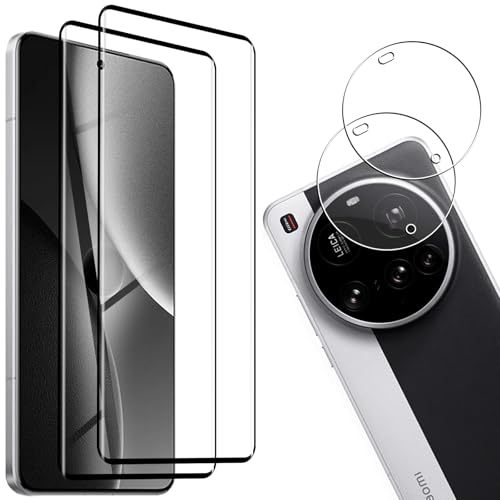 Xiaomi 15 Ultra ガラスフィルム 2枚 + 2枚 Xiaomi 15 Ultra レンズ保護フィルム Xiaomi 15 Ultra 用のフィルム 液晶保護フィルム 全面保護 耐衝撃 極薄 気泡ゼロ 指紋防止[レンズ保護フィルム*2+ガラスフィルム*2] 送料無料