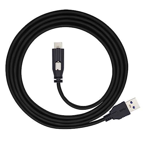 USB有線テレビ USB 3.1 Type-C ダイアログボックス据え置き螺子釘付き添い人 - 標準尺度 USB3.0 資料有線テレビ 鍵を掛ける 繋ぎ 写真機用 5M