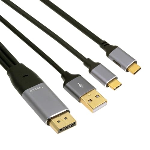 ディスプレイポートケーブル 4K 見せびらかす界面 出どころから手合い C USB-C 手当たり 映写幕 見せびらかす 雄 4K 高品位テレビ 有線テレビ 万覚え帳マイコン 管する用 2.0m