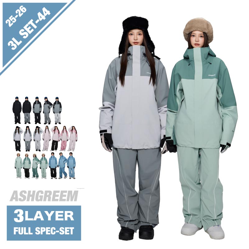ASHGREEM AG-25SET スノボウェア上下セット Sサイズ 楽天市場】アッシュグリーム ウェア 25-26 スノーボード 上下セット 3