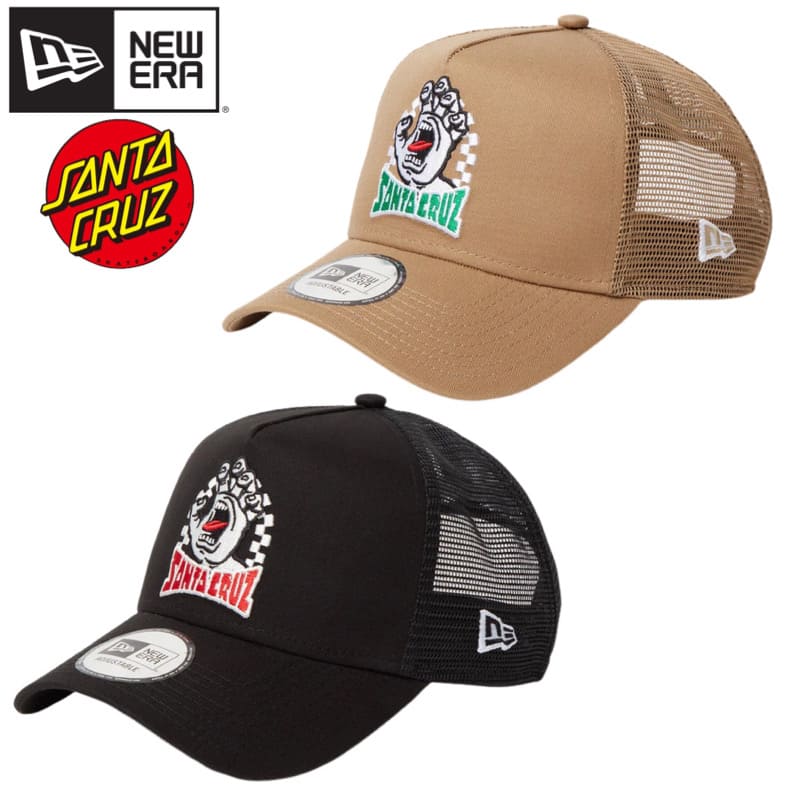 SANTA CRUZ ブラックキャップ PHATRNK SANTA CRUZ サンタクルーズ キャップ ロゴ SPIKE DOT 6 PANEL
