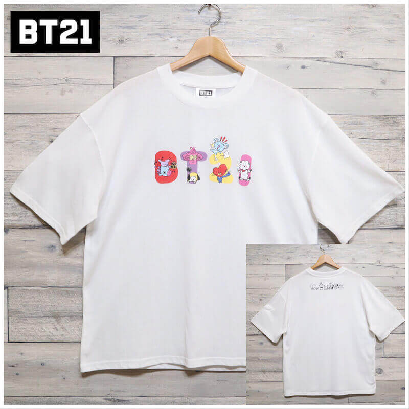 楽天市場】【送料無料】BT21 BTS ワンポイント 刺繍 半袖 T