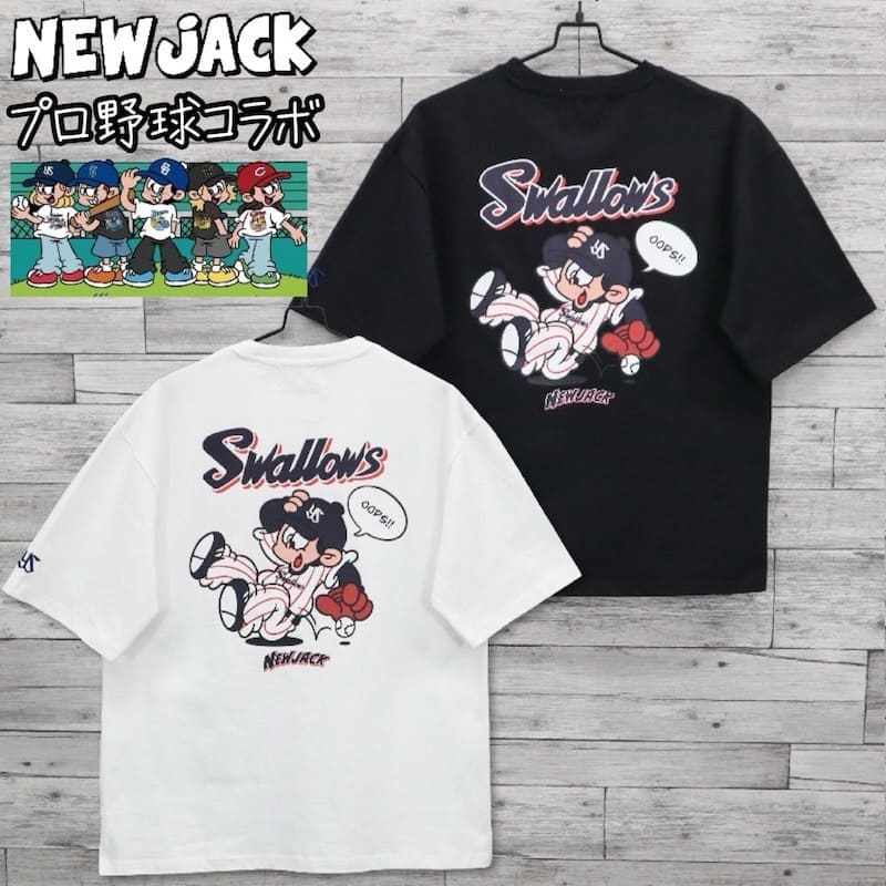 東京ヤクルトスワローズ ニューエラ × つば九郎 Ｔシャツ 2022 黒L NEW ERA つば九郎 東京ヤクルトスワローズ グッズ Tシャツ