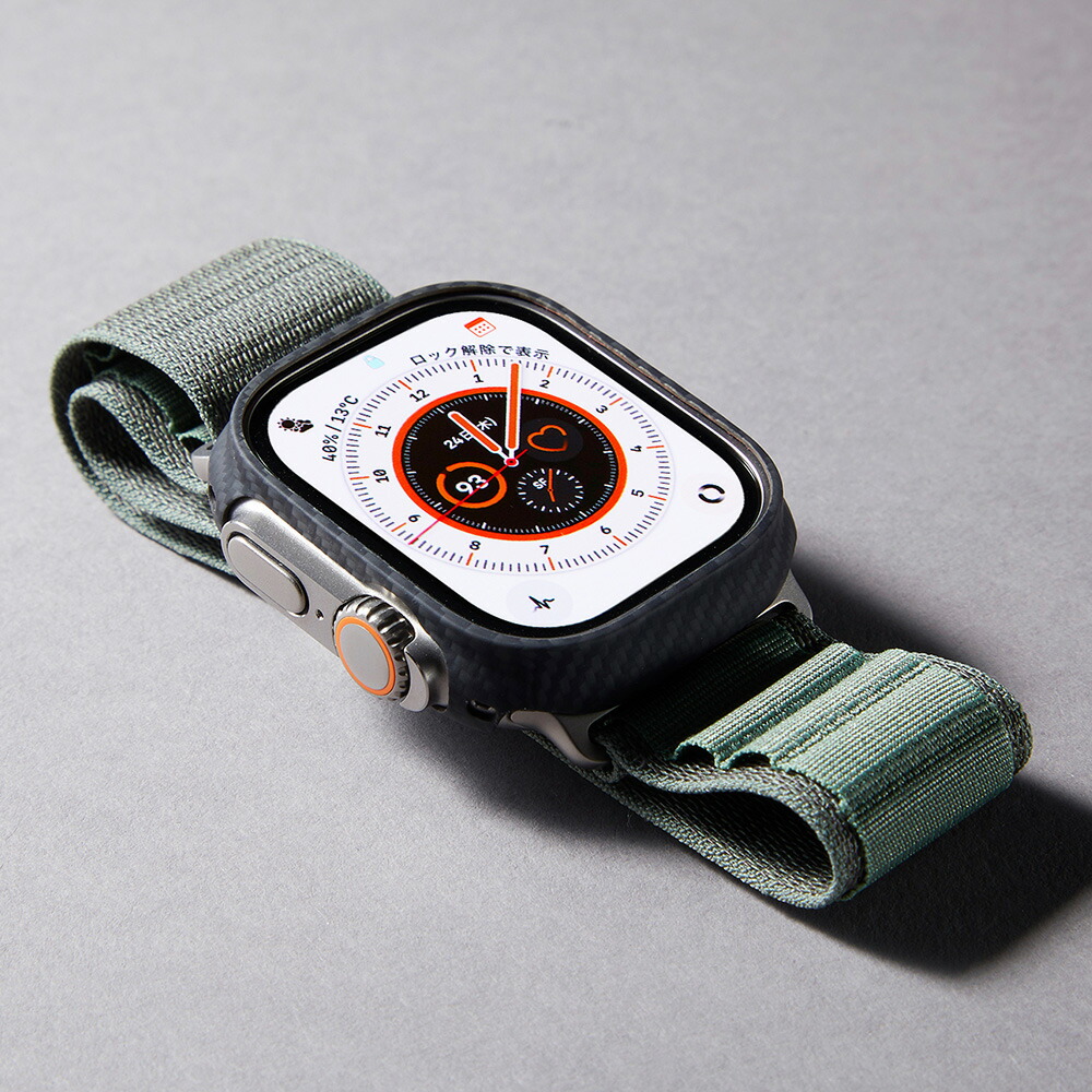 Deff ディーフ カバー DURO For Apple Watch Ultra 用 マットブラック 保護カバー ケース スマートフォン・タブレット 