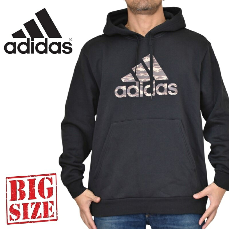 大きいサイズ メンズ adidas アディダス スウエット プルオーバー パーカー フーディー BOS LEO HOODY 6XO XXL