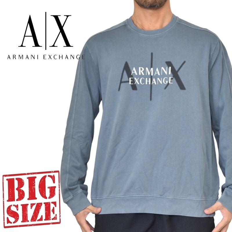 Armani Exchange 刺繍ロゴ スウェット トレーナー 関税送料込 AX アルマーニエクスチェンジ メンズ専門 通販 | トレーナー