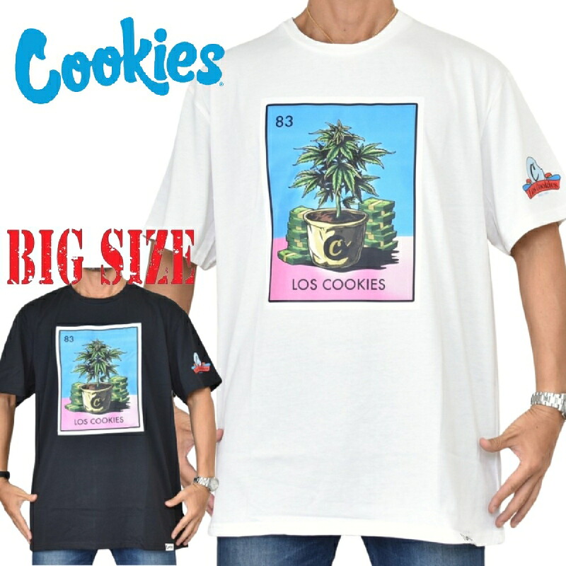 大きいサイズ メンズ Cookies Clothing クッキーズ・クロージング 半袖Ｔシャツ プリント LOTERIA SS TEE XXL