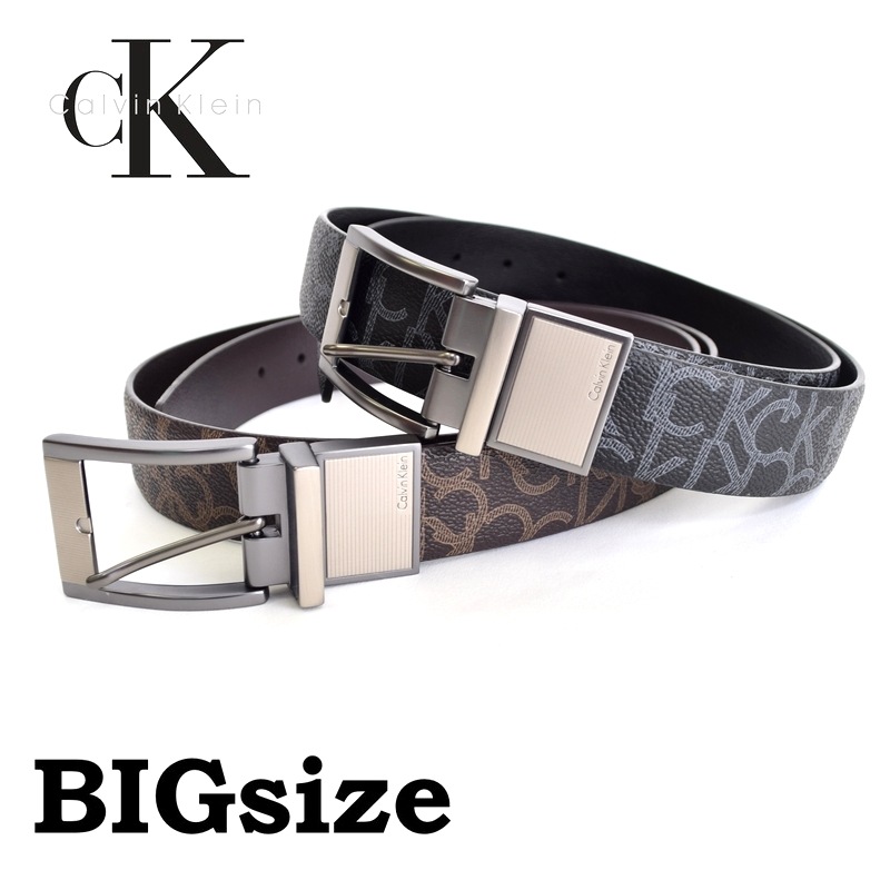 calvin klein reversible monogram belt