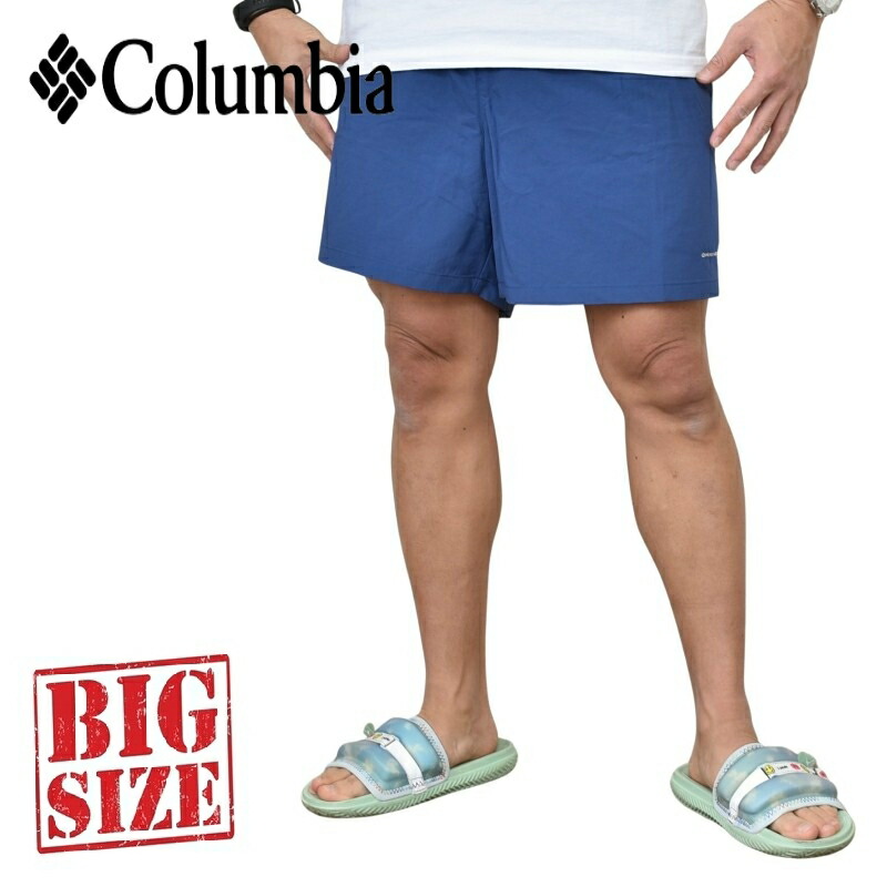 大きいサイズ メンズ Columbia コロンビア サーフパンツ ハーフパンツ ショーツ 水着 メッシュインナー付き 水陸両用 PFG Backcast III Water Shorts 6インチ XL XXL