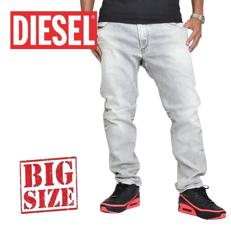 保証書付 Diesel ディーゼル Slim Skinny スリムスキニー デニムパンツ ジーンズ Thavar Xp R99j6 Stretch 38インチ 大きいサイズ メンズ あす楽 超激安 Sidda Paserkab Go Id