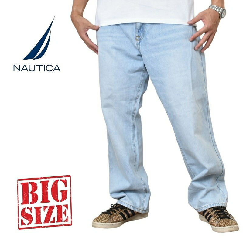 大きいサイズ メンズ NAUTICA ノーティカ ノーチカ ジーパン デニム ジーンズ リラックス original relaxed denim 40インチ｜BigSize DEF 大きいサイズメンズ