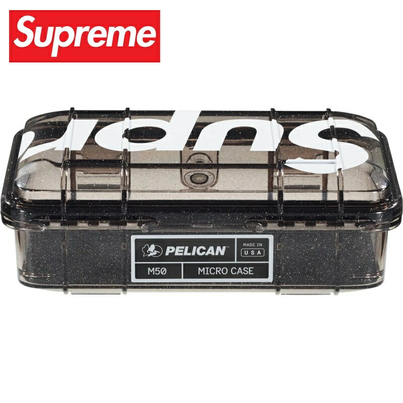 Supreme シュプリーム PELICAN M50 MICRO CASE 伽藍鳥 M50 マイクロ容れもの 小物 容れもの タックル容れもの つり銭具 物の具容れもの 黒 黒いこと
