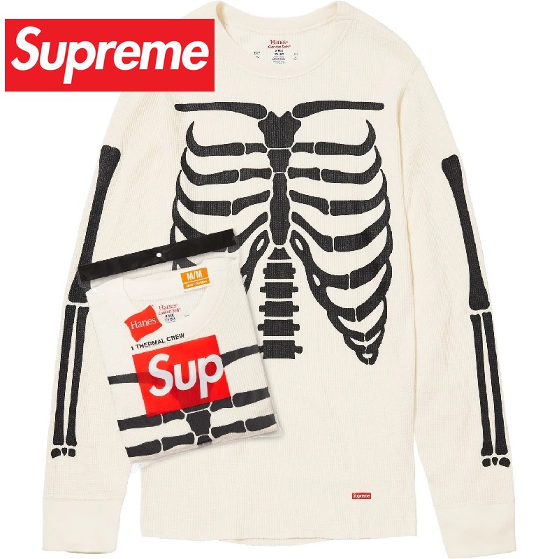 楽天市場】【中古】シュプリーム SUPREME Hanes Bones Thermal