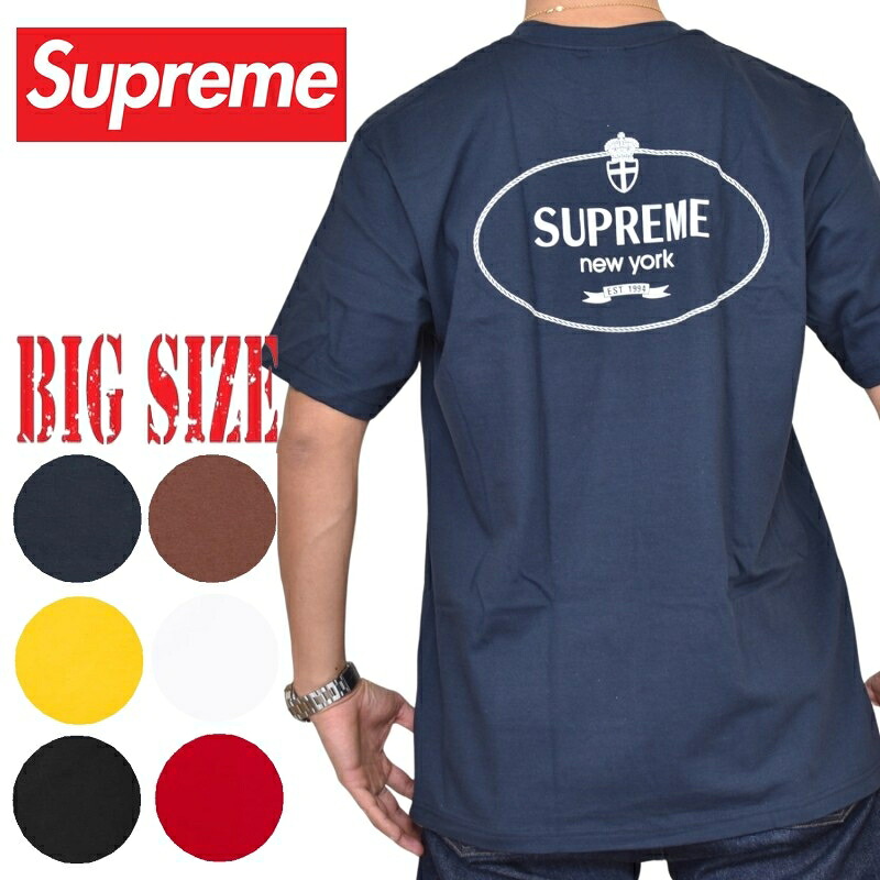 大きいサイズ メンズ Supreme シュプリーム Crest Tee 半袖 Tシャツ L XL XXL｜BigSize DEF 大きいサイズメンズ