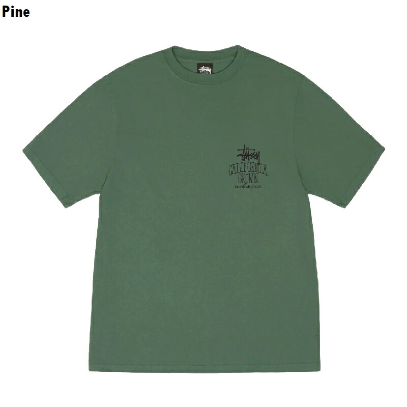 加大尺寸男士 Stussy 短袖 T 卹，CALIGROWN TEEPIGMENT DYED XXL