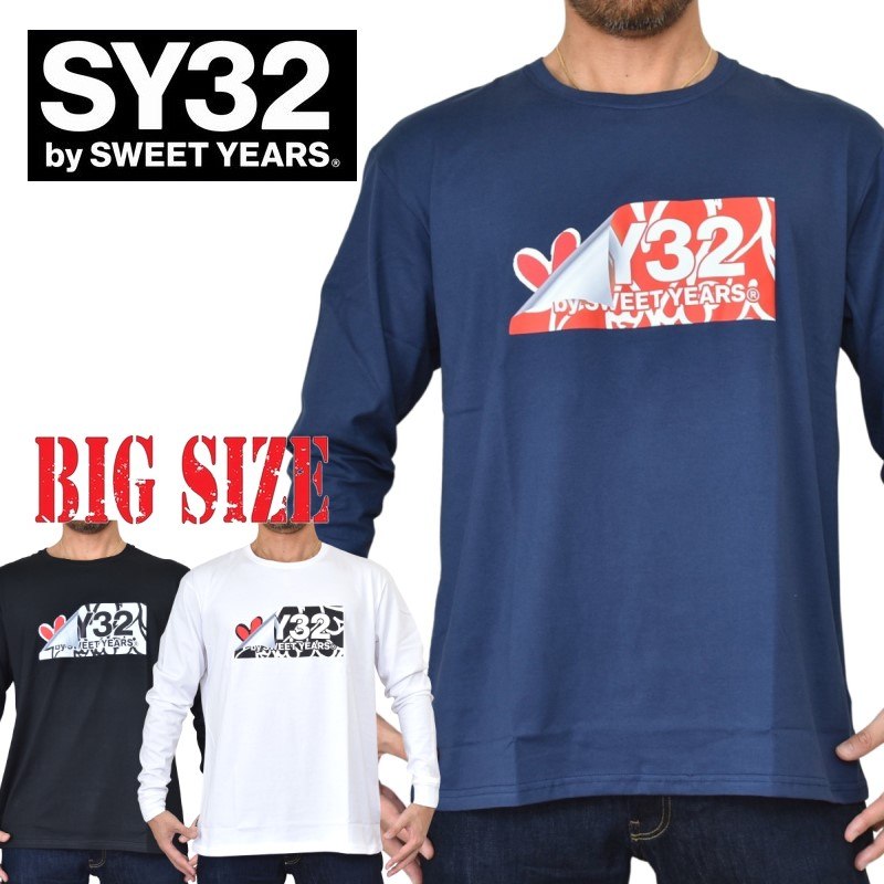 【SY32 SWEET YEARS】ロングスリーブ シャツ L ネイビー SY32 SWEET YEARS】ロングスリーブ シャツ L ネイビー