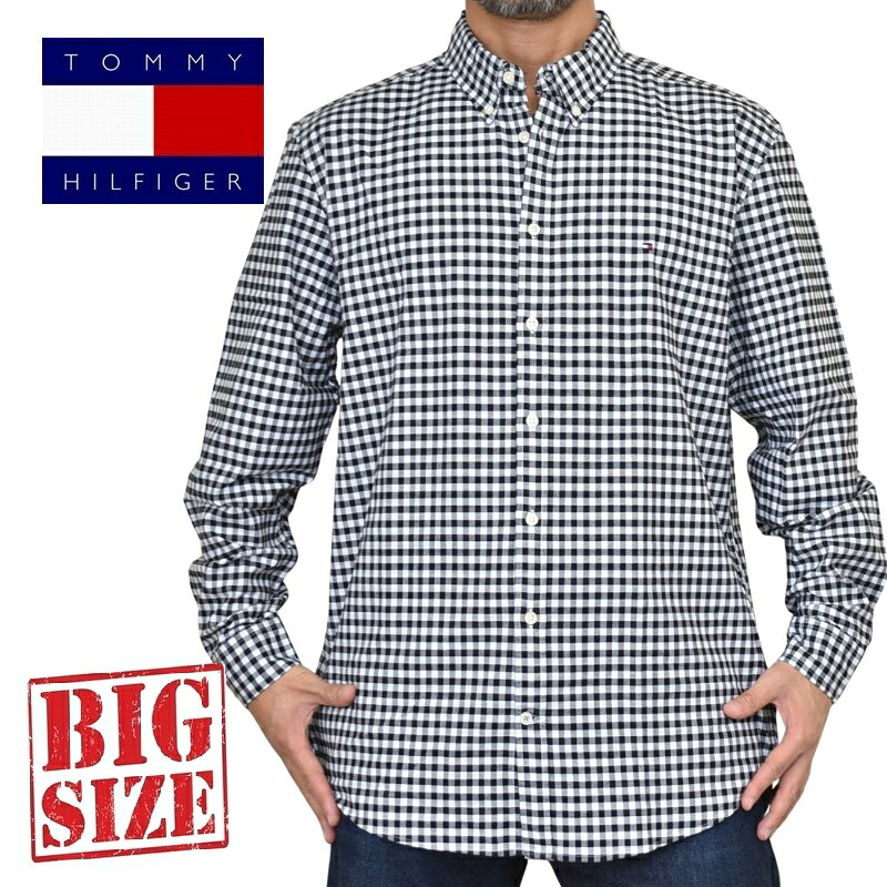 気が大きい大きさメンズ TOMMY HILFIGER トミーヒルフィガー 長袖プルオーバー ワンポイント 読み合わせる柄 名取り草落ちこむ XXL