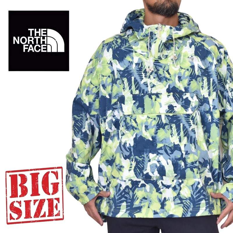 北の方人間の顔 馬鹿でかい大いさ メンズ パーカ上衣 ハーフジップ ティーシャツ Printed Class V Pullover XL XXL USA真似形 THE NORTH FACE