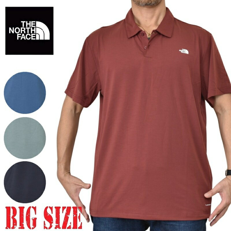 大層らしい大きさ メンズ 北の方人間の顔 THE NORTH FACE 半袖 スポーツシャツ ワンポイント ゴルフお召しもの ADVENTURE POLO XL XXL