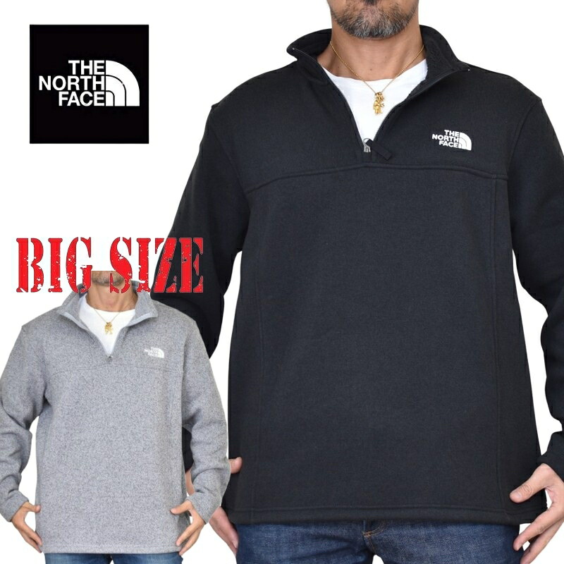 大きいサイズ メンズ ノースフェイス THE NORTH FACE クォータージップ フリースジャケット プルオーバー Tsillan Quarter Zip XL XXL|BigSize DEF 大きいサイズメンズ