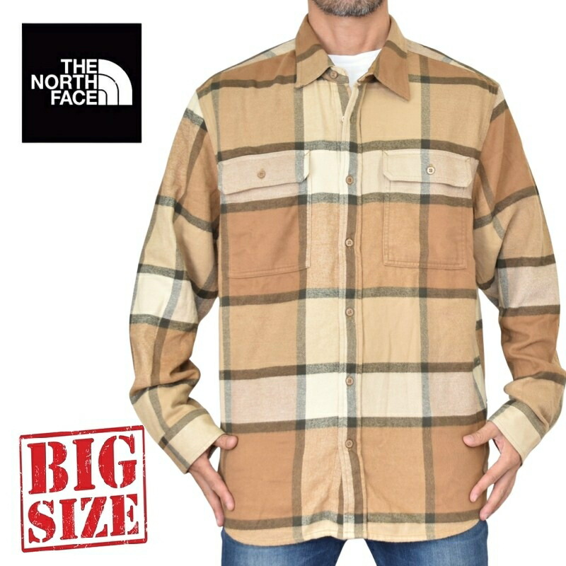 大きいサイズ メンズ ノースフェイス 長袖 シャツ ネルシャツ チェック柄 USAモデル THE NORTH FACE ARROYO FLANNEL XL XXL 11,165円