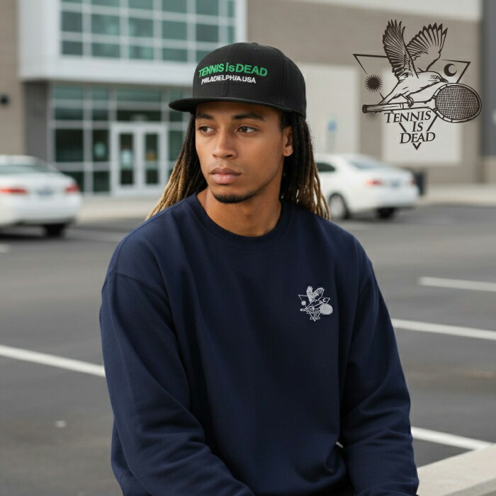 【TENNIS is DEAD USA】メンズ オーバーサイズド スウェット シャツ 裏パイル テニスイズデッド ANDREW (アンドリュー) 14-1005 ビッグシルエット【2026年4月末発売開始】
