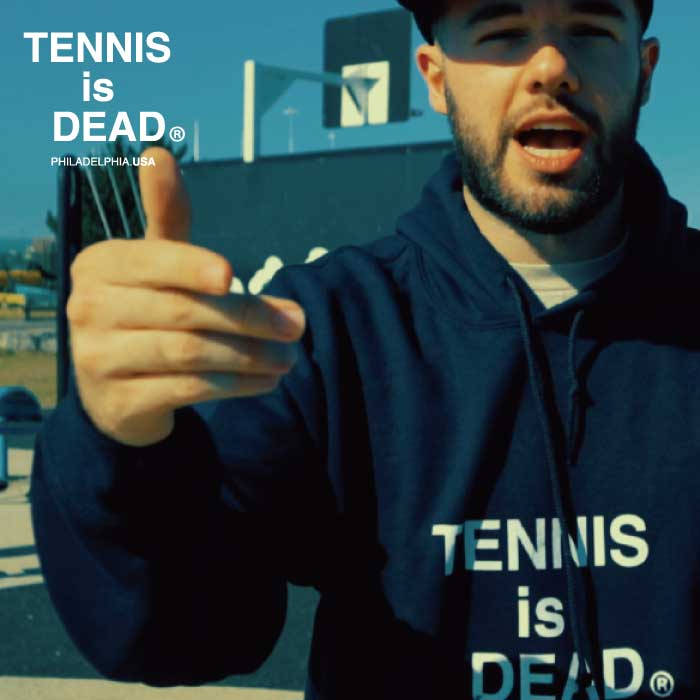【TENNIS is DEAD USA】メンズ パーカー 裏起毛 テニスイズデッド DALLAS (ダラス) 16-1954|デックス&エルズ