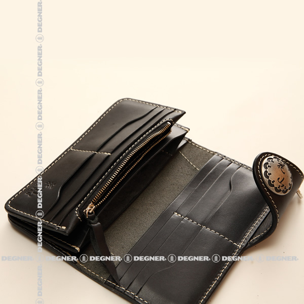 【楽天市場】デグナー DEGNER レザーロングウォレット W-9AK 龍 ブラック 和柄 長財布 財布 和：デグナー通販（レザージャケット）