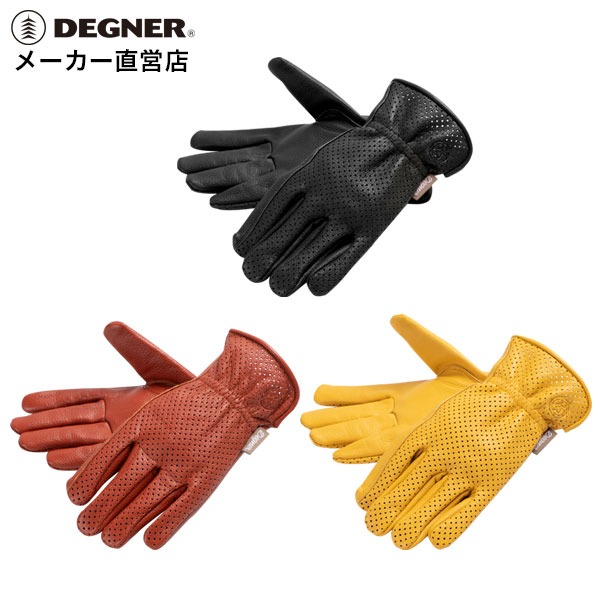 ９０　 鹿革バイクグローブＬ バイク用グローブ 夏用 鹿革製 イエロー Lサイズ 春から秋用