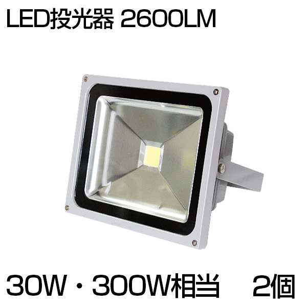 楽天市場】【即納】送料無料 LED 投光器 50W・500W相当 2個 3800ML