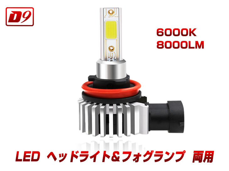 【即納】送料無料 三菱 B11W系 ekワゴン ロービーム MITSUBISHI H4 Hi/Lo COB 一体型 LED ヘッドライト 8000ルーメン！純正発光 ledライト ハロゲンサイズを再現 LEDバルブ ホワイト 6500K 【LEDヘッドライト 白 H4】画像