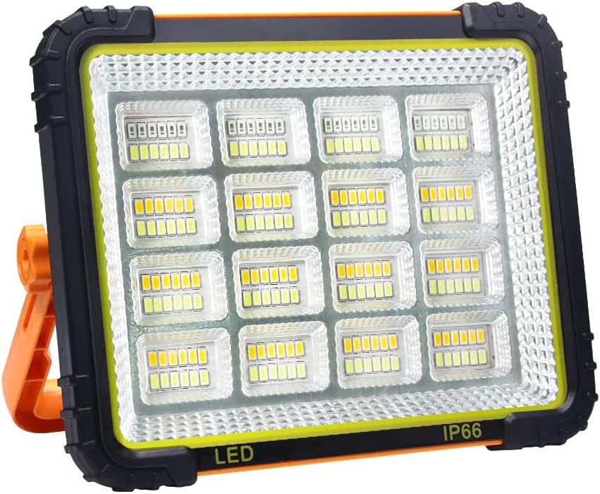 楽天市場】即納 8個セット 投光器 led 充電式 50W・500W相当 3600LM LED 充電式 5つ点灯モード 15000mAH 屋外照明 防水  ポータブル投光器 折り畳み式 ハンドル式 最大11時間可能 作業灯 ワークライト 広角 作業灯 投光器 スタンド ライト 夜釣り 駐車場灯 登山 防災  停電 ...