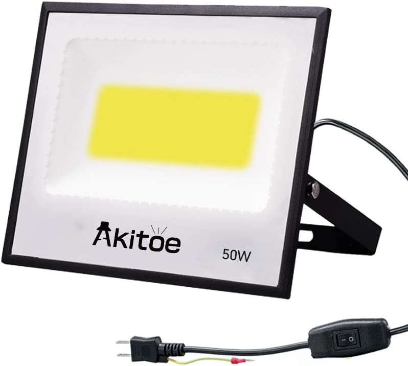 ファッション通販】 LED 投光器 50W COBチップ 作業灯 3mコード 8000LM ...