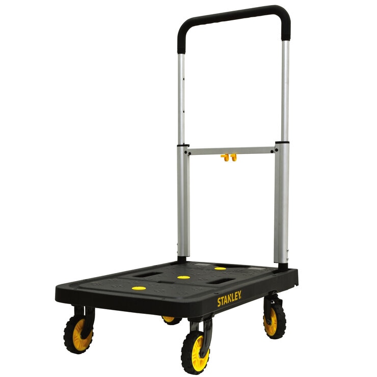 スタンレー プラットホーム貨物自動車 STANLEY 耐荷重120kg SXWT-マイコン517B 折りたたみ手押し車 持ちはこび手押し車 軽さ 軽銀製 引き越す DIY バス発着場 お役目用 貨物輸送無料