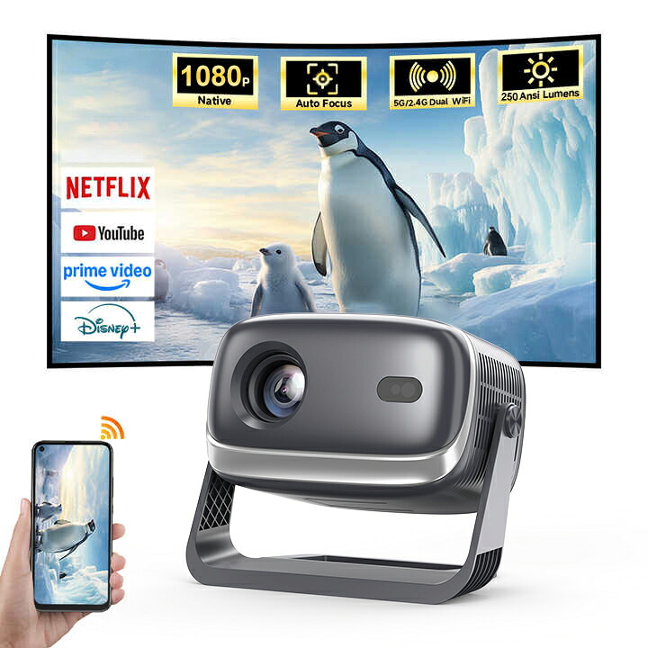 楽天市場】バッテリー内蔵＆Android TV-モバイルプロジェクター