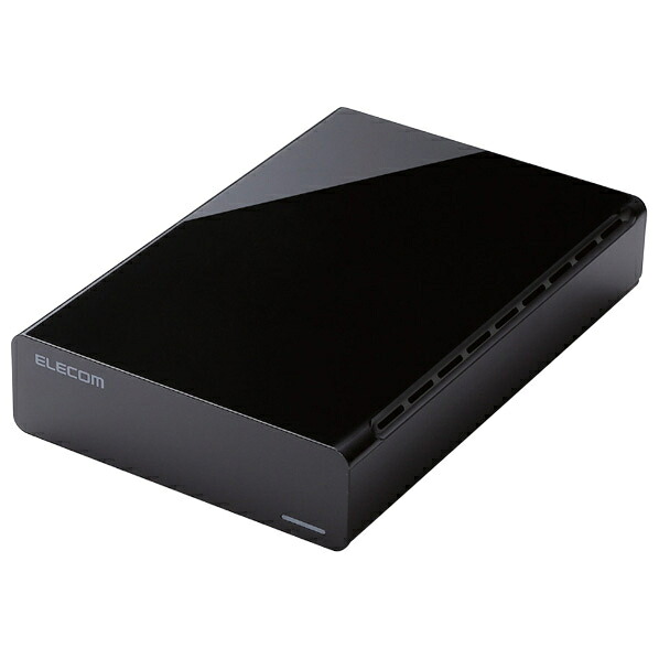 エレコム TV向け外付けハードディスク (4TB) ブラック ELD-HTV040UBK (納期目安1-2週間) テレビ録画用｜デジ倉 店