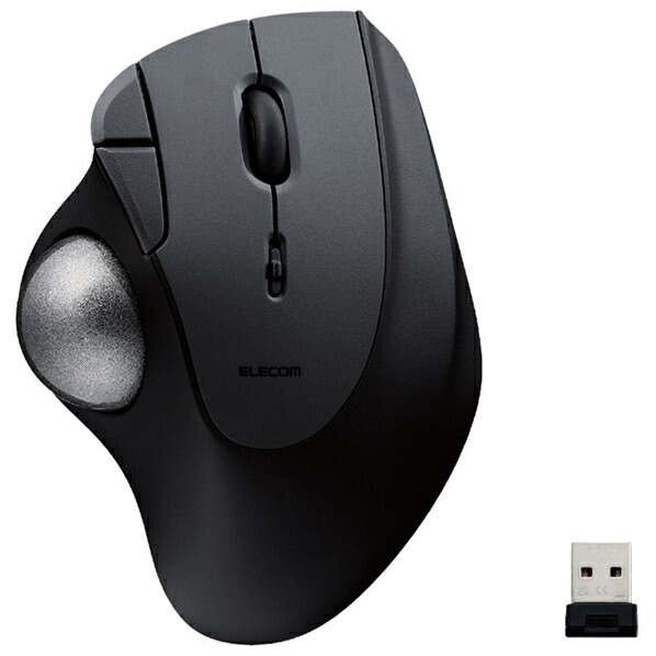 エレコム 2.4GHz無線トラックボール IST 5ボタン ベアリングモデル ホワイト M-IT11DRBK (納期目安1-2週間) MIT11DRBK