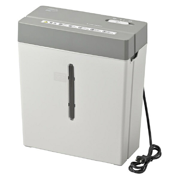 オーム電機 クロスカットシュレッダー (5×37mm) グレー SHR-X525 (納期目安2-3週間) SHRX525