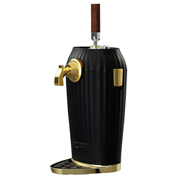 グリーンハウス カクテルビールサーバー GH-BEERLT-BK ブラック GHBEERLTBK (納期目安1-2週間)｜デジ倉 店