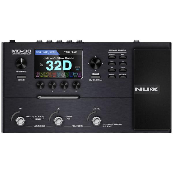 NUX MG-30 ニューエックス ギター用マルチエフェクター モデリングアンプ ベースも使用可能 (納期目安1-2週間)