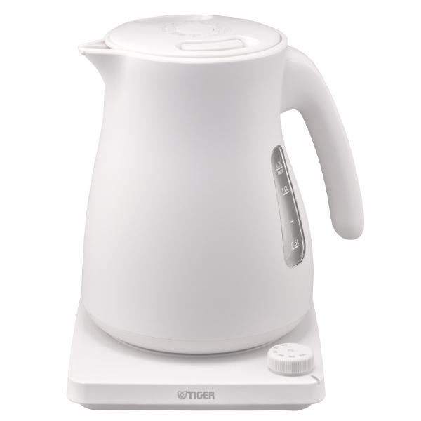 タイガー 温度調節付 蒸気レス電気ケトル (1.2L) QUICK\u0026SAFE+ PTV-A120WG グレイッシュホワイト PTVA120WG (納期目安2-3週間)