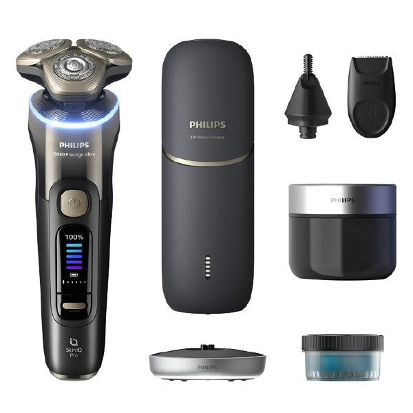 フィリップス 3枚刃電気カミソリ Shaver i9000 Prestige Ultra XP9405/49 グラデーション黒いこと XP940549 (納期準拠集団3週~)