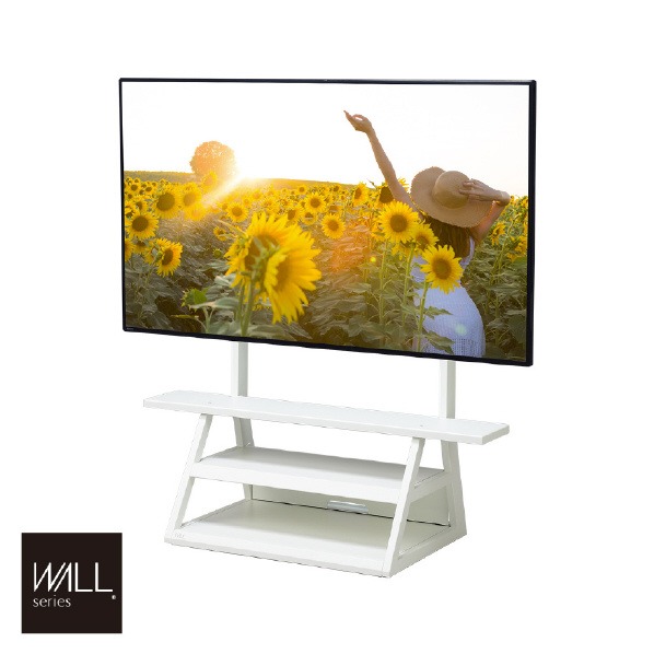 ナカムラ 32~65型相応う WALL TV照明ランプ M1キャスター EQUALS・WALLつづき物 繻子白いこと WLTVW5111 (納期準拠集団1-2週) ※送りとどけるのみ 収納家具-インテリア・寝具・収納-テレビ台・ローボード